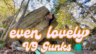 Even Lovely V9  Gunks NY Bouldering [upl. by Ayomat]