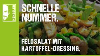 Schnelles FeldsalatRezept mit KartoffelBohnenDressing von Steffen Henssler [upl. by Hartill]