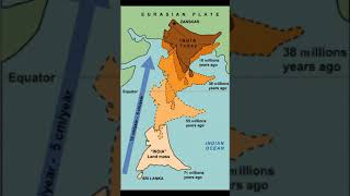 Himalayas formation and earth Journey l 550 million years of evolution in 59 seconds [upl. by Halonna]