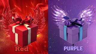 Choose your Gift box🎁2 gift box challengepurple vs redgift chooseyourgift subscribe [upl. by Aissatsan]