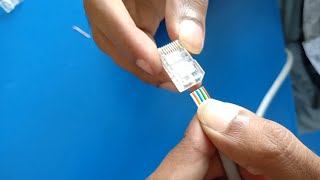 How to Crimp RJ45 Cat6 Ethernet Cable Crimping [upl. by Kohn140]