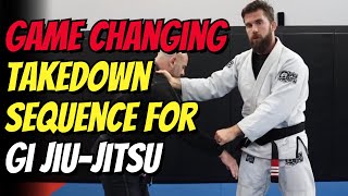 3 BJJ Gi Takedowns Using the Same Cross Collar Grips [upl. by Edlin]