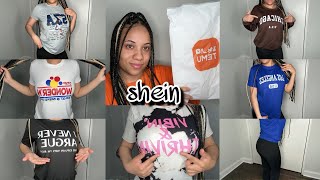 TEMU amp SHEIN TRY ON HAUL  SUMMER 2024  TSHIRTS  LOUNGE WEAR  ACCESSORIES [upl. by Irafat]