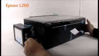 EPSON L200 Impresora con tanques de tinta contínua [upl. by Ardeed]