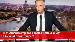 Julien Arnaud remplace Thomas Sotto à la tête de Télématin sur France 2 [upl. by Adlez]