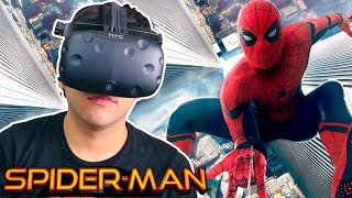 ¡Soy SPIDERMAN  🕷 SpiderMan Homecoming VR  Gameplay con  Alex amp Yadira   VRnes [upl. by Aysahc]