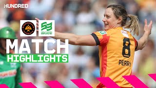 Perry amp Mandhana BATTLE in tense finish 💪 Birmingham Phoenix v Southern Brave Highlights [upl. by Kaliope]