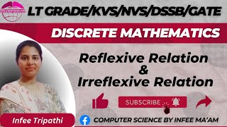 Reflexive Relation and Irreflexive Relation Discrete mathematical structures By Infee Tripathi [upl. by Eedna]