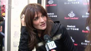 fashiontv  FTVcom  HELENA CHRISTENSEN FOR REEBOK EASYTONE  EVENT [upl. by Normi]