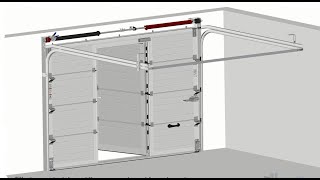 Montage porte sectionnelle avec portillon [upl. by Amliv312]