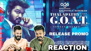 The GOAT Release PROMO Reaction  Thalapathy Vijay Venkat Prabhu Entertainment Kizhi [upl. by Kathryn]