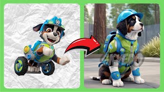 PAW PATROL as IN REAL LIFE  Skye Chase Zuma 🐶🐶🐶 [upl. by Adnirim]