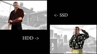 SSD vs HDD  Grand Theft Auto IV [upl. by Enidanreb897]