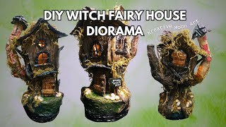 LOOK WITCHs HOUSE with LightsBABA YAGA HOUSEArts amp Crafts idea [upl. by Stinson836]