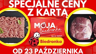 Biedronka  Oferta SPECJALNA DLA KLIENTÓW Z KARTĄ MOJA BIEDRONKA 23 PAŹDZIERNIKA 2310  3010 [upl. by Aidroc182]