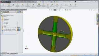 SolidWorks Tutorial  Filling a Specific Cavity using Boolean Operations at the Assembly Level [upl. by Schweitzer]