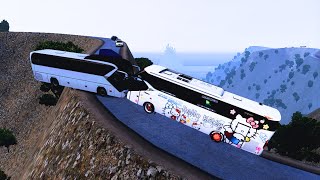 Satisfying HINO Extreme Bus Driving in Worlds Most Dangerous Road 082 shortslive [upl. by Llertnauq807]