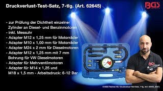 Tutorial DruckverlustTestSatz  7tlg Art 62645 [upl. by Sajovich]