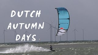 Kitesurfing in Dutch Autumn conditions [upl. by Sinai64]