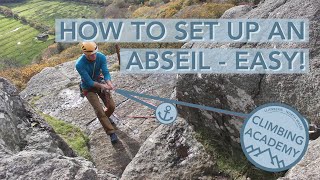 How to set up an abseil  easy [upl. by Wilburt720]