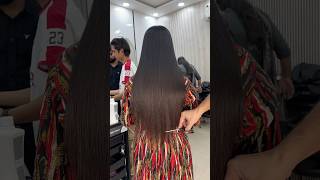 🩷Simple haircut after smoothening 🩷lookstrendzrahil youtubeshorts salon haircare haircut [upl. by Chong749]