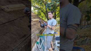 Everything is a hammer if you try hard enough Hammer Screw Carpentry demo homeowner [upl. by Luing194]