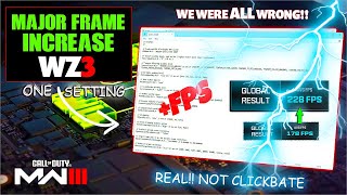 Hidden PC Setting DOUBLES Performance amp FPS Warzone 3 amp Modern Warfare 3 Advanced Settings REAL [upl. by Pillow]