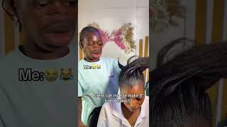 Who can do that😭😹reshinehair foryou braids hairstyle [upl. by Aramal]