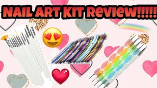 AMAZON NAIL ART KIT REVIEW BY FANTASTICFARHANA [upl. by Morgan]