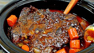 Slow Cooker Beef Pot Roast Recipe  How to Make Flavorful Beef Pot Roast in the Slow Cooker [upl. by Angelo]