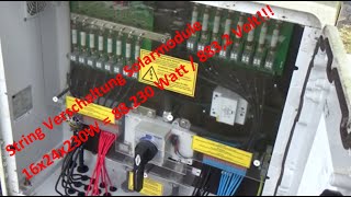 2  PV Anlage Stringverschaltung  Reihenschaltung Solarmodule  Generatoranschlusskasten DCUV [upl. by Harac290]