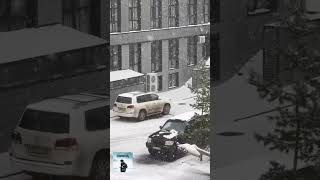 Karaganda m hui bhut tej baraf bariii  snow abroad viralvideo karaganda [upl. by Lesab853]