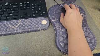 Ergonomic memory foam mouse pad with keyboard wrist rest and coaster [upl. by Llerod390]