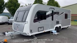 2019 Buccaneer Barracuda 4 berth twin axle caravan with air conditioning for sale in Louth Lincs [upl. by Francklin287]