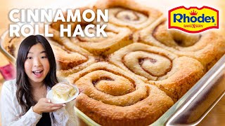 The Viral TikTok Cinnamon Roll Hack with Rhodes BakeNServ Rolls [upl. by Johnna]