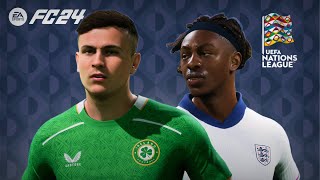 Irlande 13 Angleterre  UEFA Nations League™ FC 24 Realistic Prediction [upl. by Icyak]