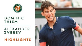 Dominic Thiem vs Alexander Zverev  QuarterFinal Highlights I RolandGarros 2018 [upl. by Salmon601]