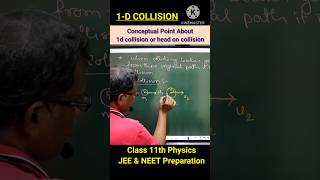 conceptual point about 1d collision shorts physics class11physics jee neet collision class11 [upl. by Oirottiv]