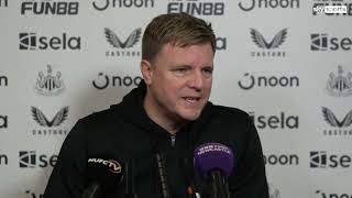 Howe reflects on Newcastles 31 loss to Nottingham Forest earlier this season [upl. by Fihsak569]