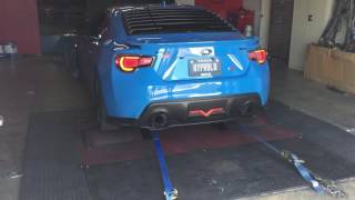 Edelbrock Supercharged BRZ Dyno 290whp248wtq [upl. by Yrkcaz]