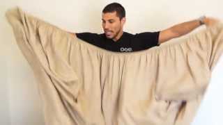 How to Fold a Fitted Sheet in 30 seconds OCD Experience Way [upl. by Annawad918]