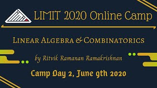 Linear Algebra and Combinatorics [upl. by Aihsrop]