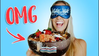 Making a Smoothie Bowl BLINDFOLDED HAHAH [upl. by Alby]