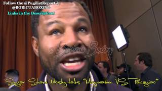 SUGAR SHANE MOSLEY talks Floyd Mayweather VS Manny Pacquiao MEGA Fight [upl. by Narak]