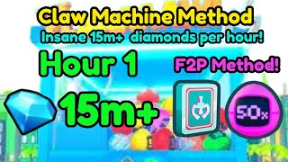 Best Claw Machine Diamond Farming Method In Pet Simulator 99 [upl. by Ayiak376]