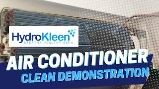 HydroKleen Air Conditioner Clean Demonstration [upl. by Hsirap696]