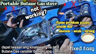 portable Butane Gas stovenot workingflame uneven▪︎weak▪︎strongFix easyasahanmokapartners [upl. by Ennaeerb435]