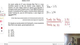 Resolução questão 17 CEFET RJ 2023 [upl. by Juditha623]