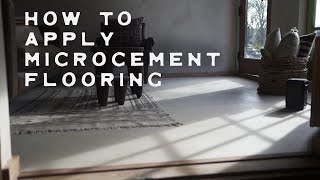 Microcement Flooring Tutorial for rustic and beautiful floors [upl. by Nahtaoj]