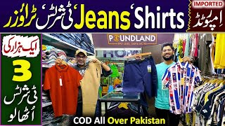 Branded Shirt Jeans TShirt Shorts Trousers  Wholesale Market  RJ Shopping Mall Karachi [upl. by Nisaj]